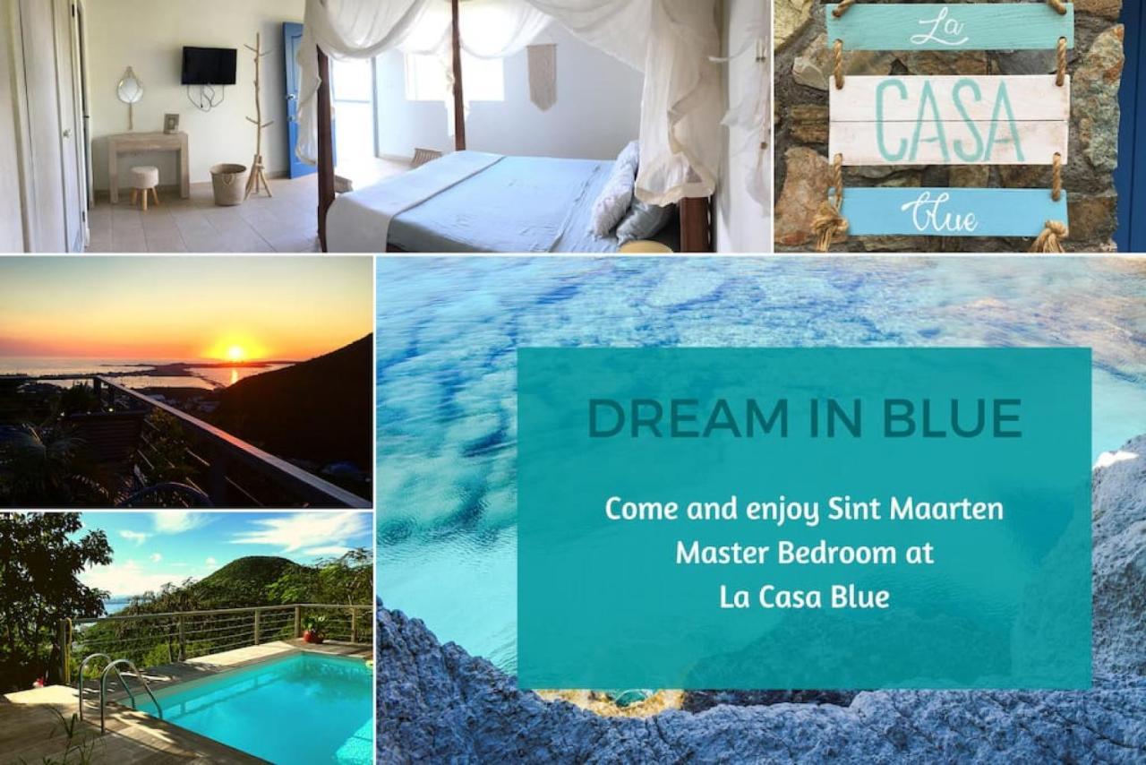 Aquamarine, Private Room In Villa Casa Blue Pool Sea View Koolbaai Extérieur photo