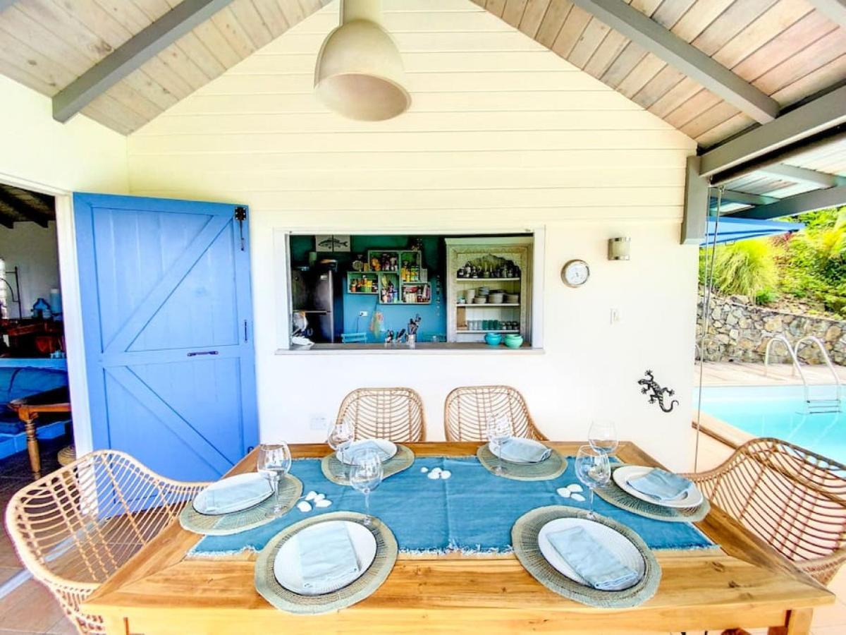 Aquamarine, Private Room In Villa Casa Blue Pool Sea View Koolbaai Extérieur photo